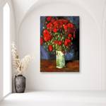 Vase roten Van Mohnblumen mit Bild Gogh