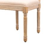 Lot de 2 chaises RICHELIEU Beige - Bois massif - 49 x 97 x 58 cm