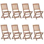 Gartenstuhl 3012935-2 (8er Set) Beige - Breite: 48 cm