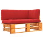 Paletten Ecksofa 3016504-5 Pinie Honig Dekor - Rot