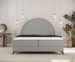 Boxspringbett Circle Grau - Breite: 200 cm