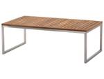 Sitzgruppe BERMUDA 5-tlg Braun - Silber - Weiß - Massivholz - 138 x 70 x 140 cm