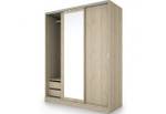 Kleiderschrank Duo Slider Braun - Holzwerkstoff - 150 x 191 x 59 cm