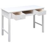 Schreibtisch Weiß - Massivholz - Holzart/Dekor - 110 x 76 x 110 cm