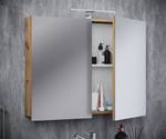 Spiegelschrank Badinos Braun - Holzwerkstoff - 80 x 59 x 12 cm