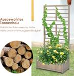 Blumenkasten mit Rankgitter Holz