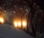 Set) Winter (2er LED-Bild flackernd
