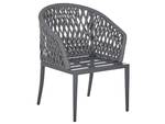 Chaise de jardin LIPARI Gris - Métal - 56 x 89 x 62 cm