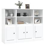 Highboard 3er Set DE7947 Weiß