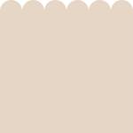 Wandaufkleber Border Scallop Form Beige