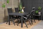 Gartenstuhl Albany 2er Set Schwarz - 73 x 108 cm