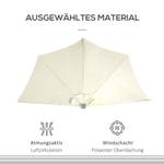 Sonnenschirm 84D-231V00BG Beige - Metall - 135 x 240 x 270 cm