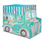 Tente enfants Ice Cream Truck Noir - Rose foncé - Turquoise - Matière plastique - Textile - 70 x 100 x 120 cm