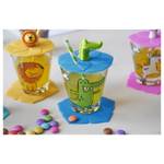 Kinderbecher mit Deckel Bambini 6er Set Glas - 1 x 1 x 1 cm