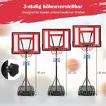 Basketballkorb EB50324DQDE Rot - Metall - 46 x 14 x 76 cm