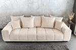 XXL Sofa ELEGANCIA Beige - Textil - 285 x 90 x 106 cm