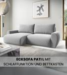 Ecksofa PATI Hellgrau