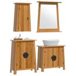 Badmöbel Set 3223463 (4-teilig) Braun - Massivholz - Holzart/Dekor - 70 x 63 x 32 cm