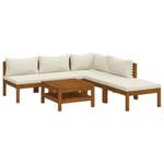 Salon de jardin (lot de 6) 3011497-13 Blanc - Bois massif - Bois/Imitation - 65 x 35 x 65 cm