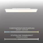 LED Deckenlampe Panel Backlight Weiß - Metall - Kunststoff - 100 x 7 x 100 cm