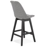 Tabouret De Bar MORISS Noir - Multicolore - Chêne foncé