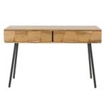 Kommode Noelani Schwarz - Braun - Metall - Massivholz - Holzart/Dekor - 125 x 77 x 40 cm