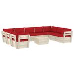 Garten-Lounge-Set (10-teilig) 3016490-23 Rot