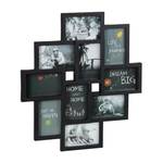 Cadre photos pêle-mêle Noir - Papier - Matière plastique - 50 x 55 x 3 cm