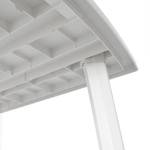 Gartentisch Weiß - Kunststoff - 210 x 72 x 210 cm