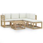 Salon de jardin 3016481-4 (lot de 6) Blanc - Bois manufacturé - Bois/Imitation - 64 x 70 x 64 cm