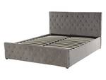 Lit double AMIENS Gris - Largeur : 151 cm