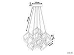 Lampe suspension CHRISOLA Noir - Métal - 16 x 95 x 16 cm