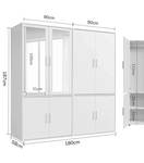 Kleiderschrank Der Grenzenlose II Weiß - Breite: 180 cm