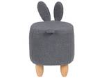 Pouf animal BUNNY Gris - Chêne clair