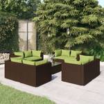 Salon de jardin (lot de 9) 3013631-3 Marron - Vert