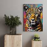 Leinwandbild Leopard Wall 30 x 45 cm