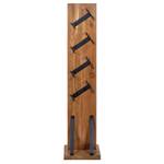 Porte bouteille avec 4 supports - VINO Marron - En partie en bois massif - 25 x 106 x 30 cm