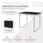 Campingtisch Klapptisch Schwarz - Metall - 50 x 60 x 70 cm