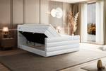 Boxspringbett CELESTIA-Z KING Hochglanz Weiß - Breite: 120 cm