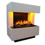 Glow Fire Kleist OMC500Holz Elektrokamin Weiß - Holzwerkstoff - Metall - 80 x 90 x 50 cm