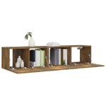 TV-Schrank 2er Set D731 Braun - Holz teilmassiv - 30 x 30 x 60 cm