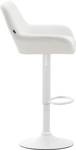 Tabouret de bar Braga Lot de 2 Blanc - Blanc