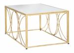 Couchtisch ?? elegantes Quadrat Gold - Metall - 90 x 45 x 60 cm