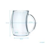 Thermo Glas Kaffee Tee LARS Durchscheinend - Anzahl Teile im Set: 1