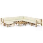 Garten-Lounge-Set (9-teilig) 3009675-27 Weiß - Bambus - 65 x 30 x 65 cm