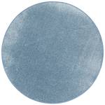 Hochflor Velours Teppich Luna Rund Blau - 100 x 100 cm