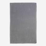KNOT PLAID 130x170 GRAU Grau - Textil - 1 x 130 x 170 cm