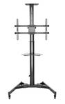 TV-Standfuß LUMTTV03H-46TW Schwarz - Metall - 91 x 215 x 68 cm