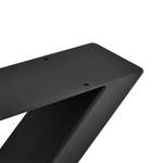 Set de 2 Pieds de Table Greith Noir - Largeur : 69 cm
