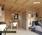 Elegantes 500x500 Gartenhaus Holz